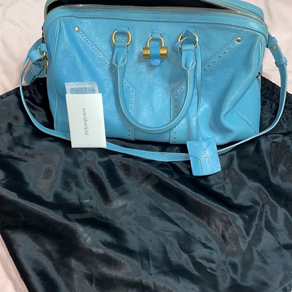 Yves Saint Laurent Bags Yves Saint Laurent Top Handle Bag In Blue